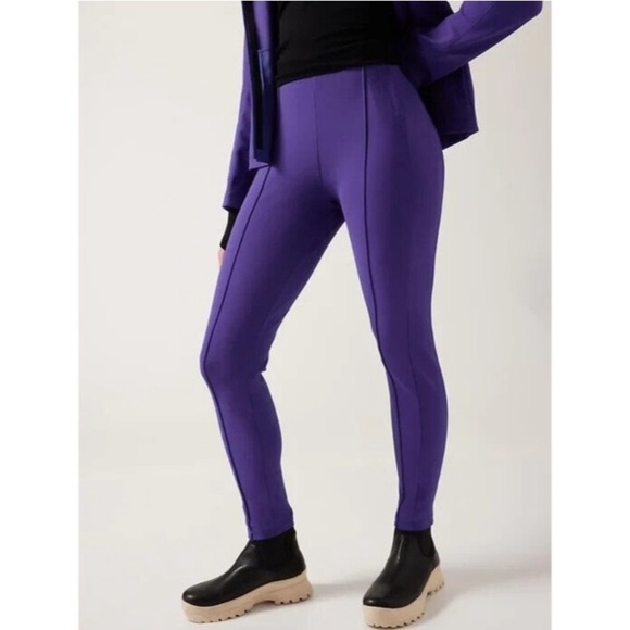 Athleta Glacier Snow Skinny Pant Size 4 Purple Blue NWT New
